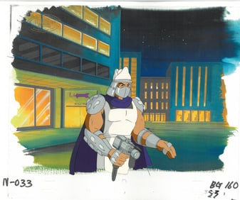 Shredder of (TMNT) Turtles- Original Production Cel with MWS Seal