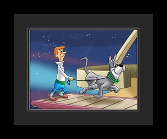 The Jetsons "Treadmill" Fine Art L.E. Framed Giclee