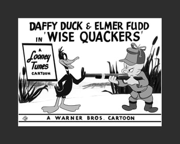 2 Fine Art Giclee's "Canary Row" & "Wise Quackers"- Matted