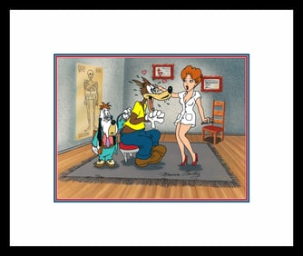 Droopy - Turner Entertainment - Signed -Hand-Painted Cel-I've Got A Pulse-Framed