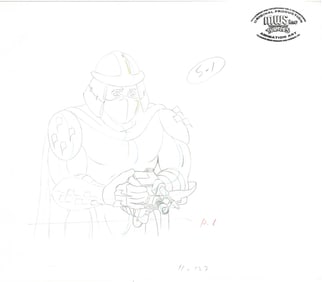 Shredder of (TMNT) Turtles- Original Production Drawing with MWS Seal