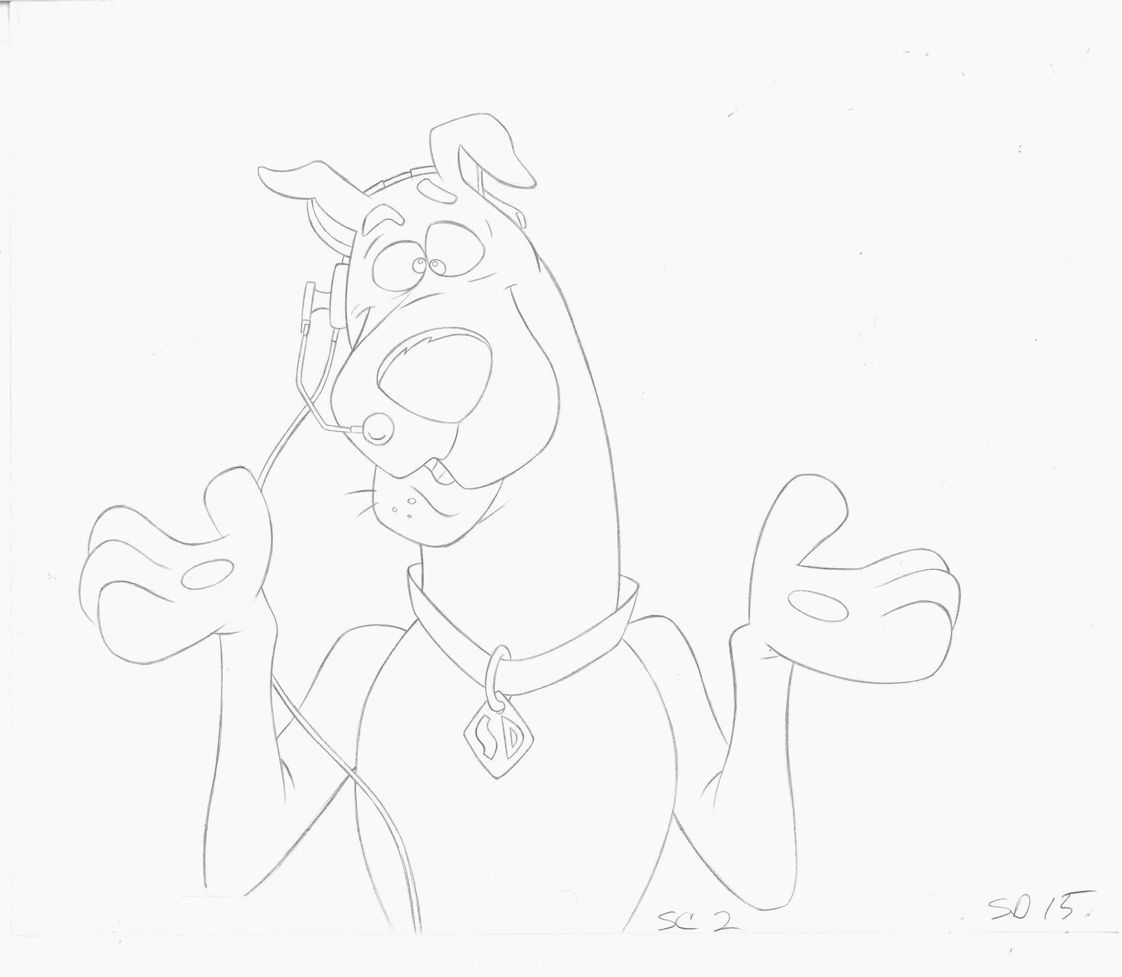 Scooby-Doo and Magilla Gorilla- 2 Original Production Drawings (1 of 2)