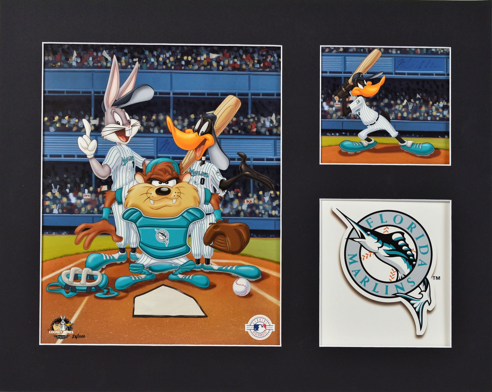 Warner Bros. Florida Marlins Matted L.E. Lithograph (1 of 2)