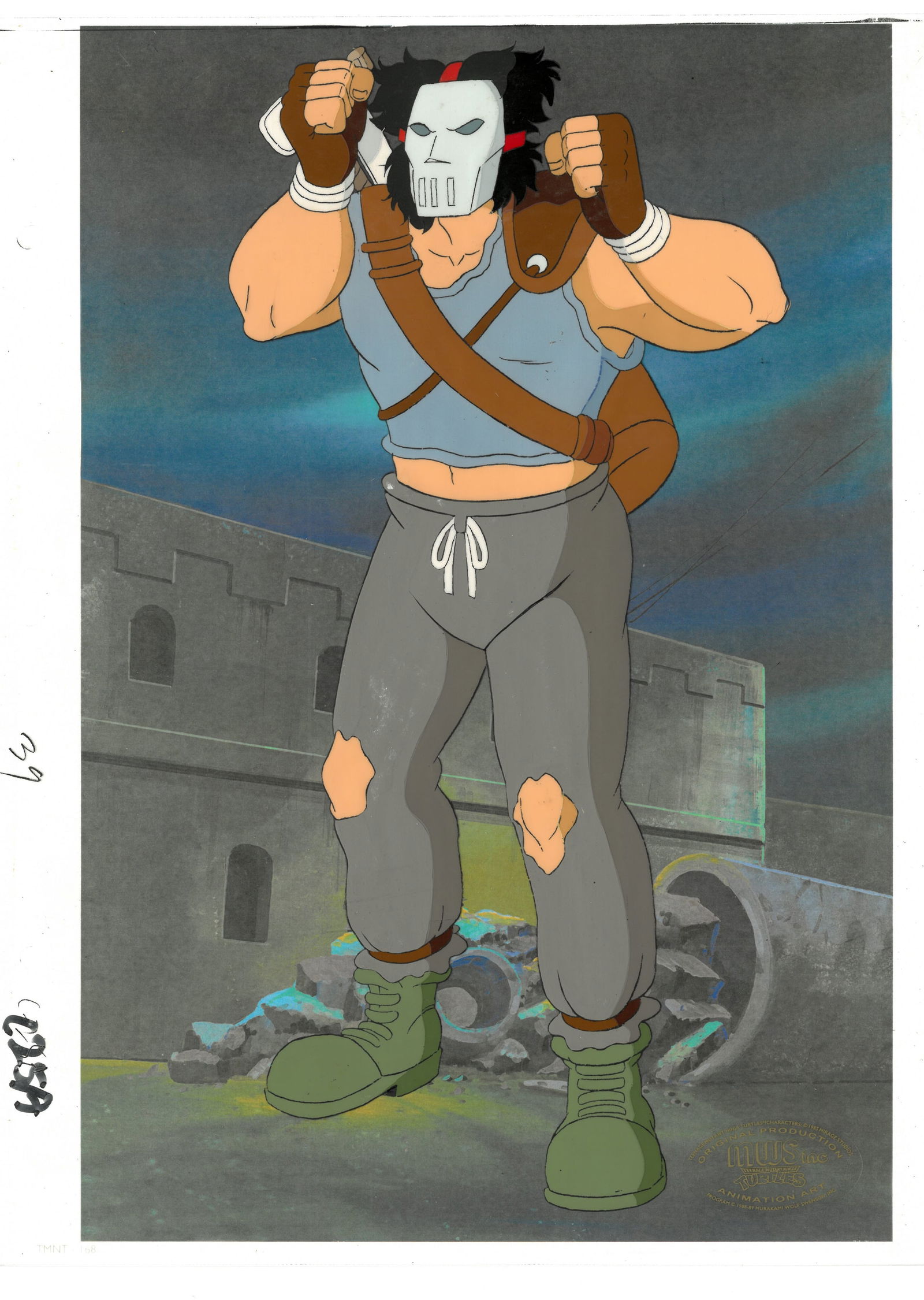 Casey Jones of (TMNT) Turtles- Original Production Cel with Official MWS Seal (1 of 1)