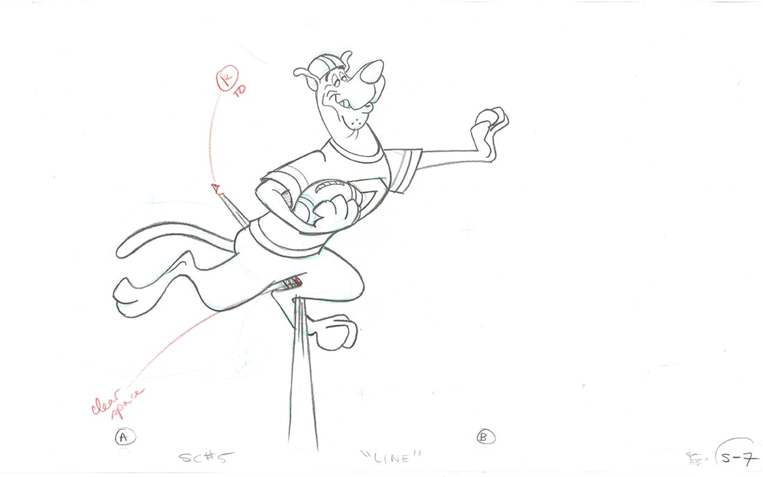Scooby-Doo -Original Production Drawing (1 of 1)