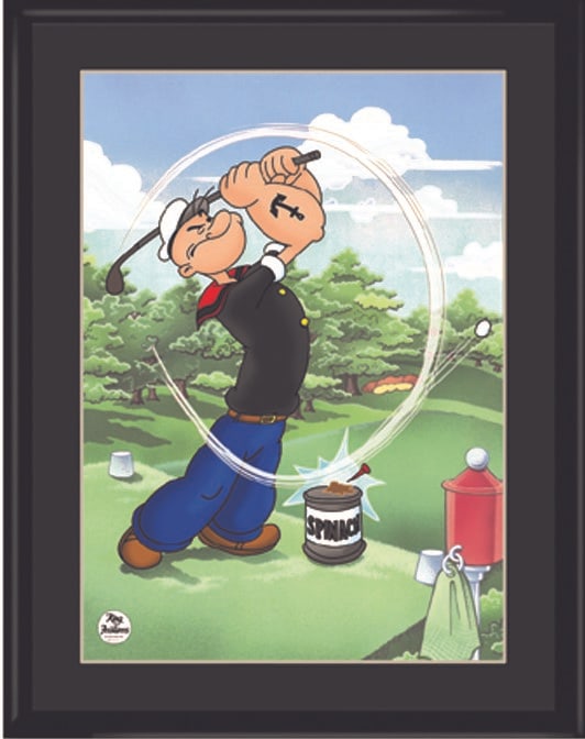 Tee It High- Popeye Framed Lithograph & Eve Book (1 of 3)
