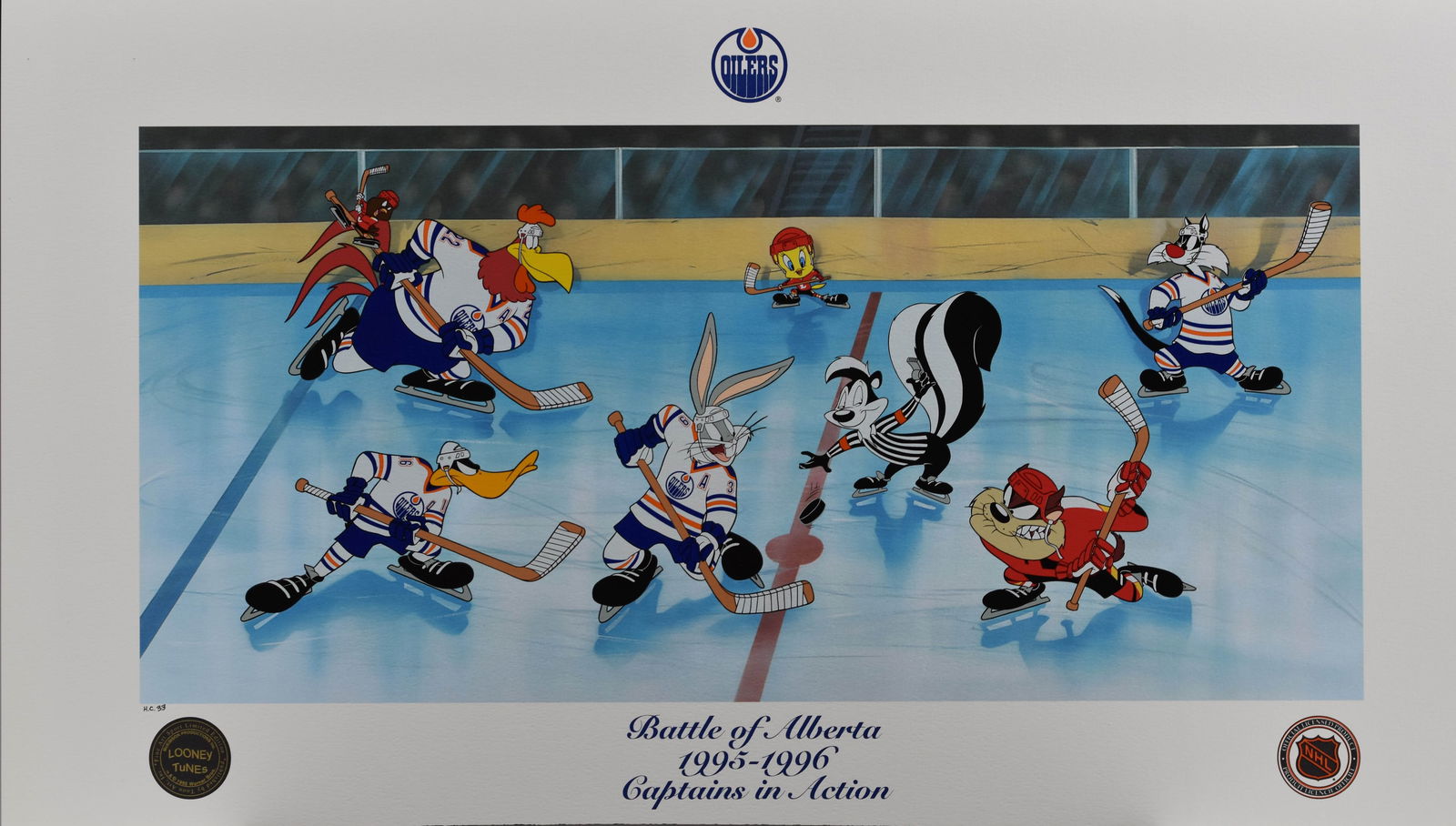 Battle of Alberta - WB/NHL Lithoserigraph-Signed (1 of 3)