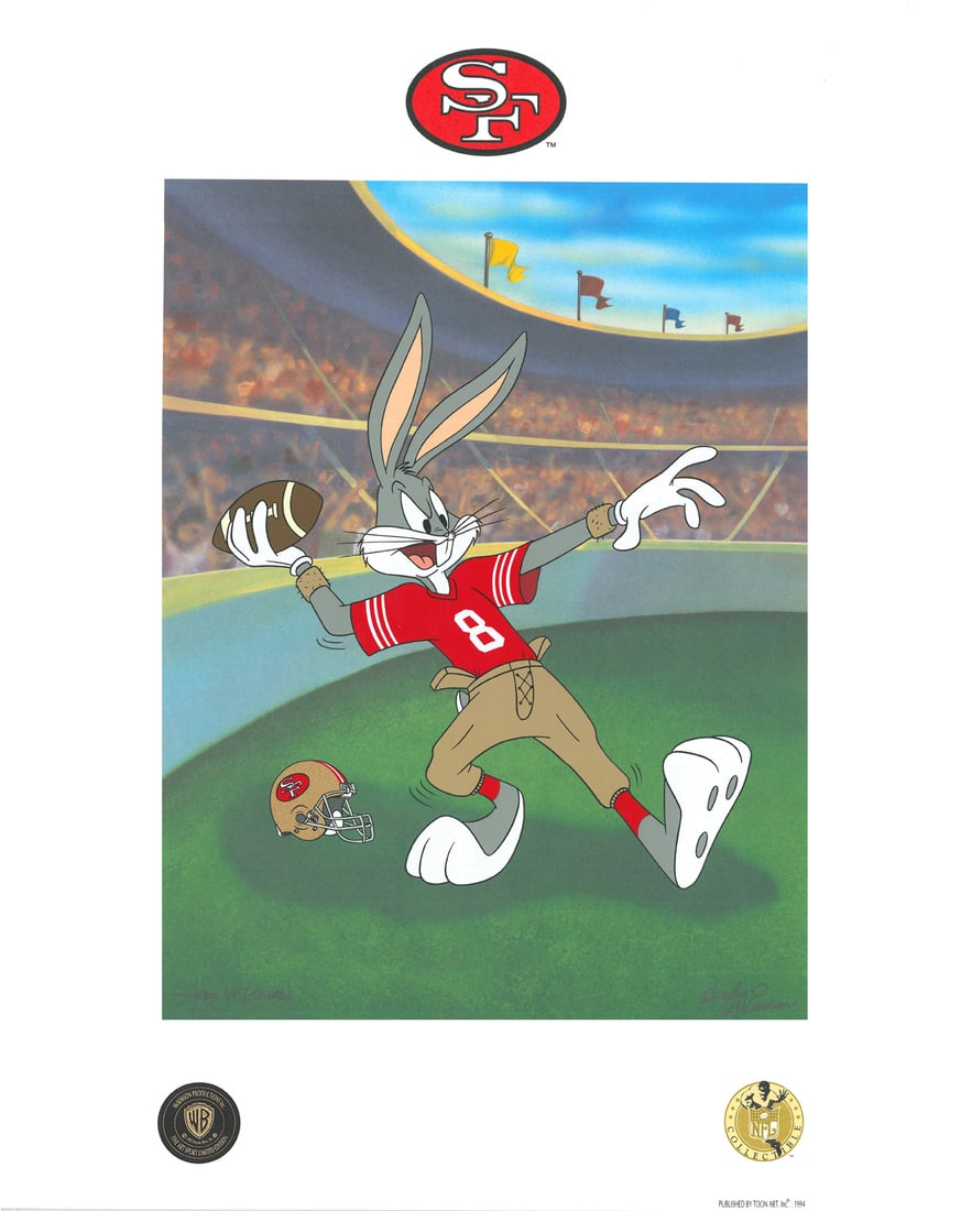 Bugs Bunny - Hail Mary Lithoserigraph - 49'ers (1 of 1)