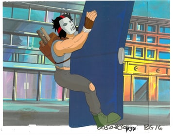 TMNT -Casey Jones of (TMNT) Turtles- Original Production Cel- MWS Seal