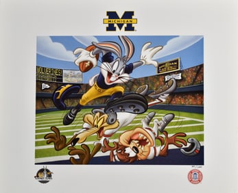 Michigan Wolverines - Warner Bros. Lithograph