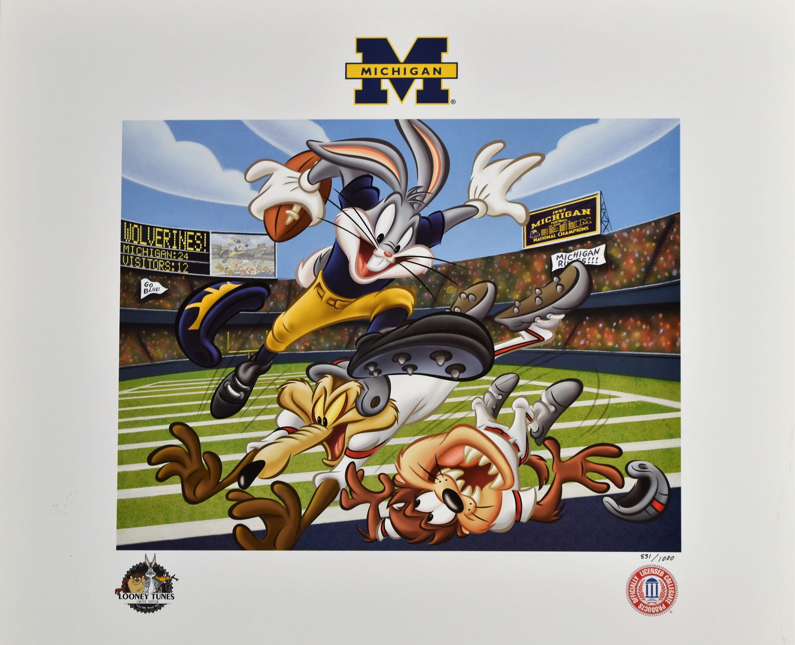 Michigan Wolverines - Warner Bros. Lithograph (1 of 1)