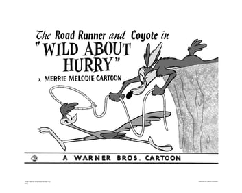 4 Fine Art Jones, Freleng,& McKimson WB Giclee's Wild About Hurry" "Compressed Hare" "Moby Duck" &