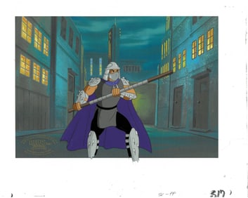 Shredder of (TMNT) Turtles- Original Production Cel with Official MWS Seal