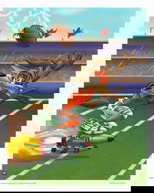 Cincinnati Bengals and Wile E Coyote -Warner Bros. Litho