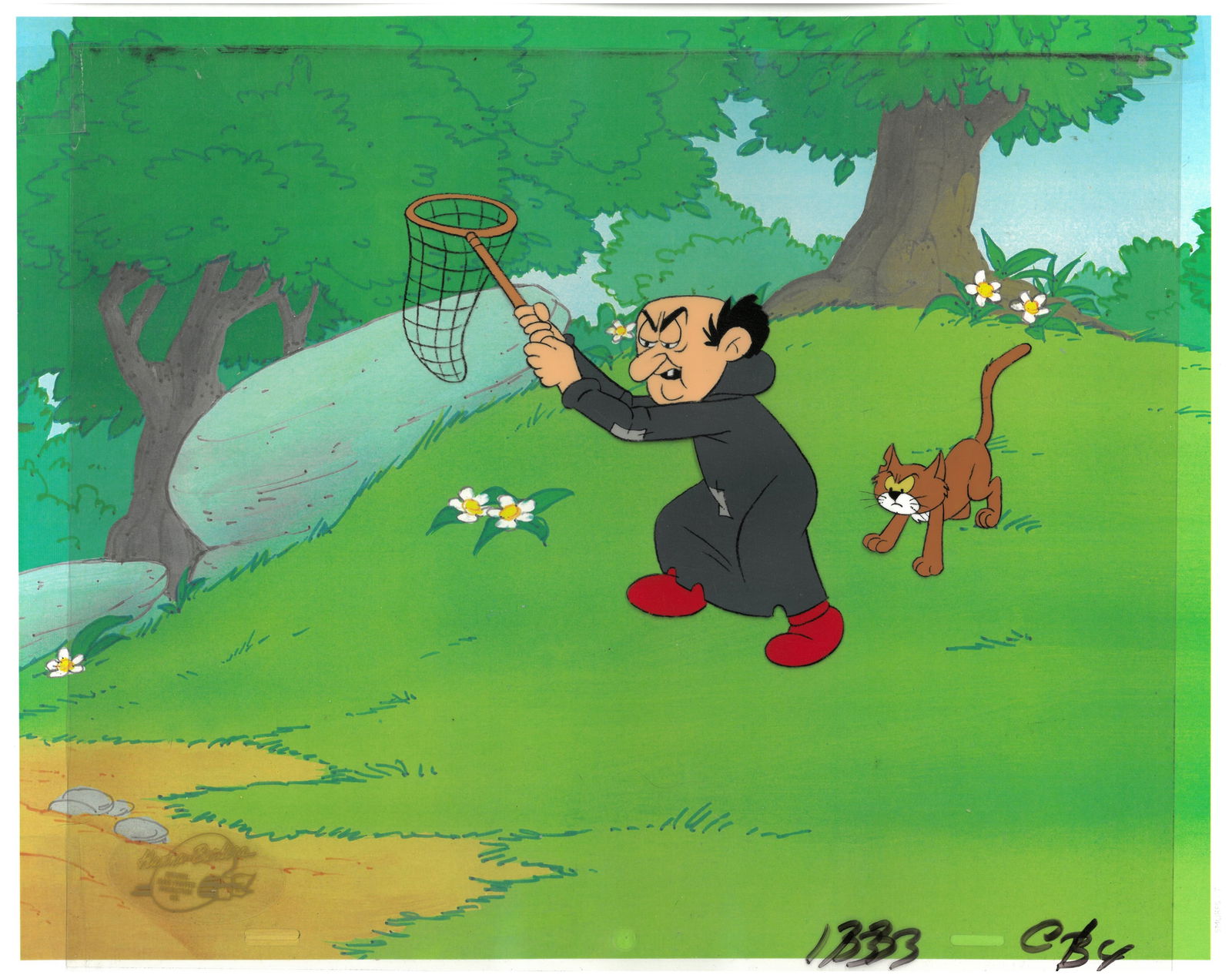 Smurfs - An Original Multi-Cel Production Setup- Gargamel and Azrael (1 of 1)