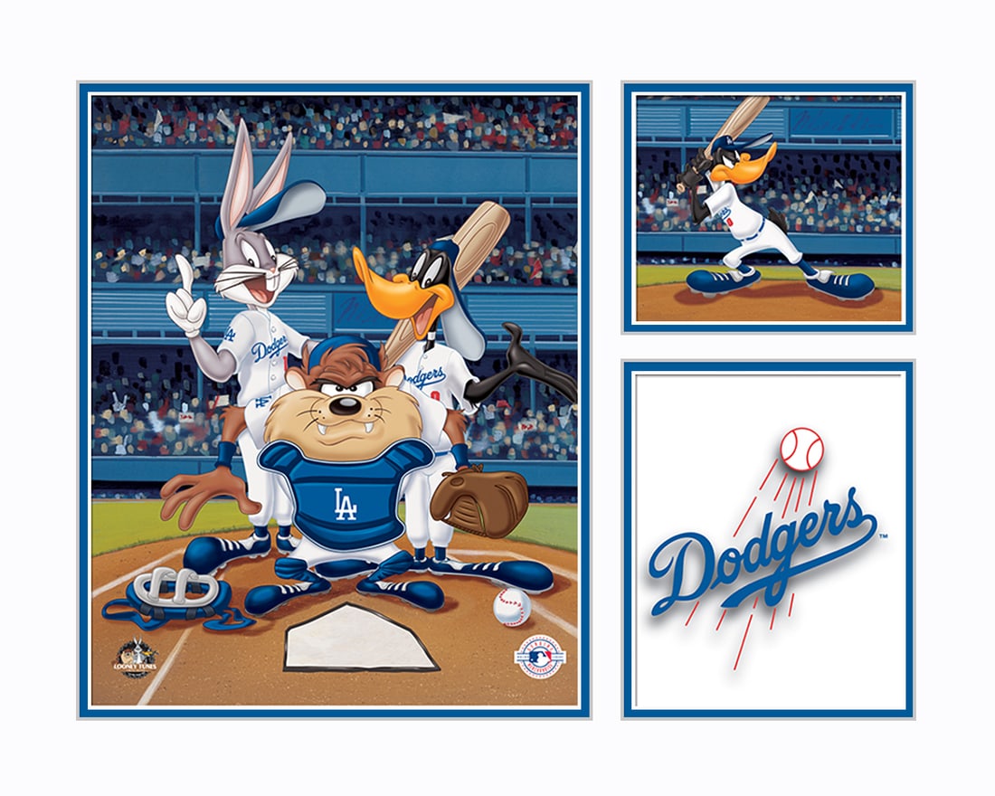 Warner Bros. Los Angeles Dodgers Matted L.E. Lithograph (1 of 1)