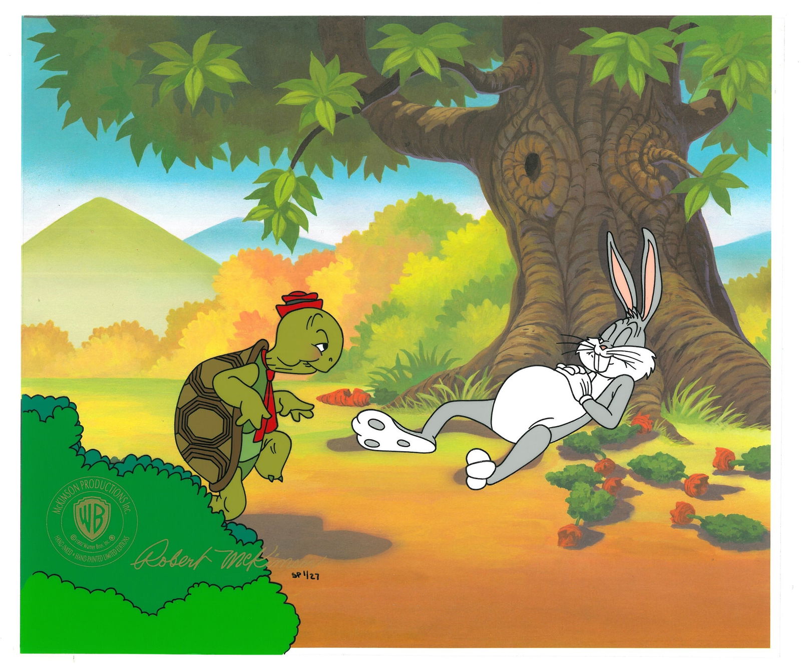 Bugs Bunny - "Snooze You Lose" Hand Painted L.E. Robert McKimson Cel (1 of 2)