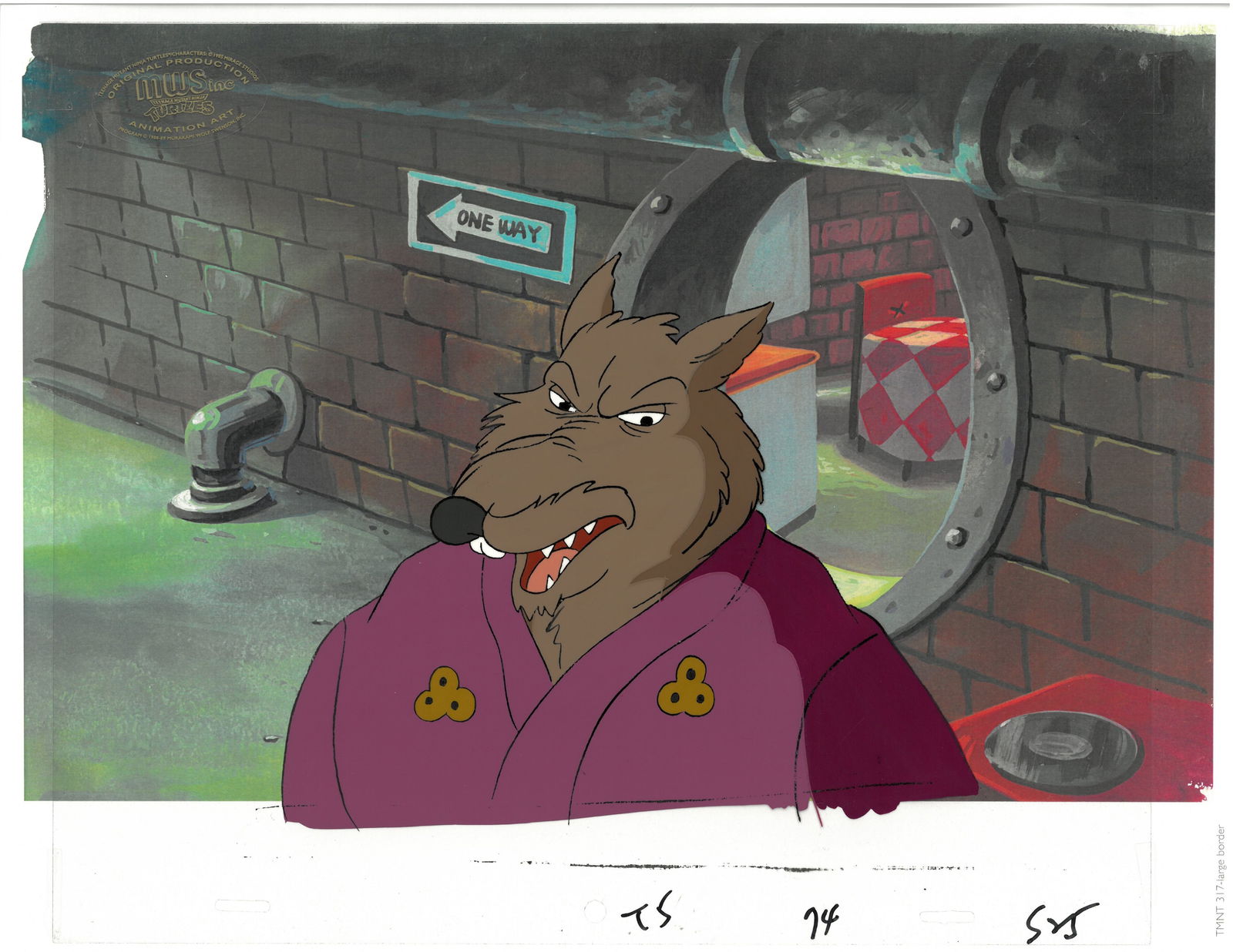 Splinter of (TMNT) Turtles- Original Production Cel- MWS Seal (1 of 1)