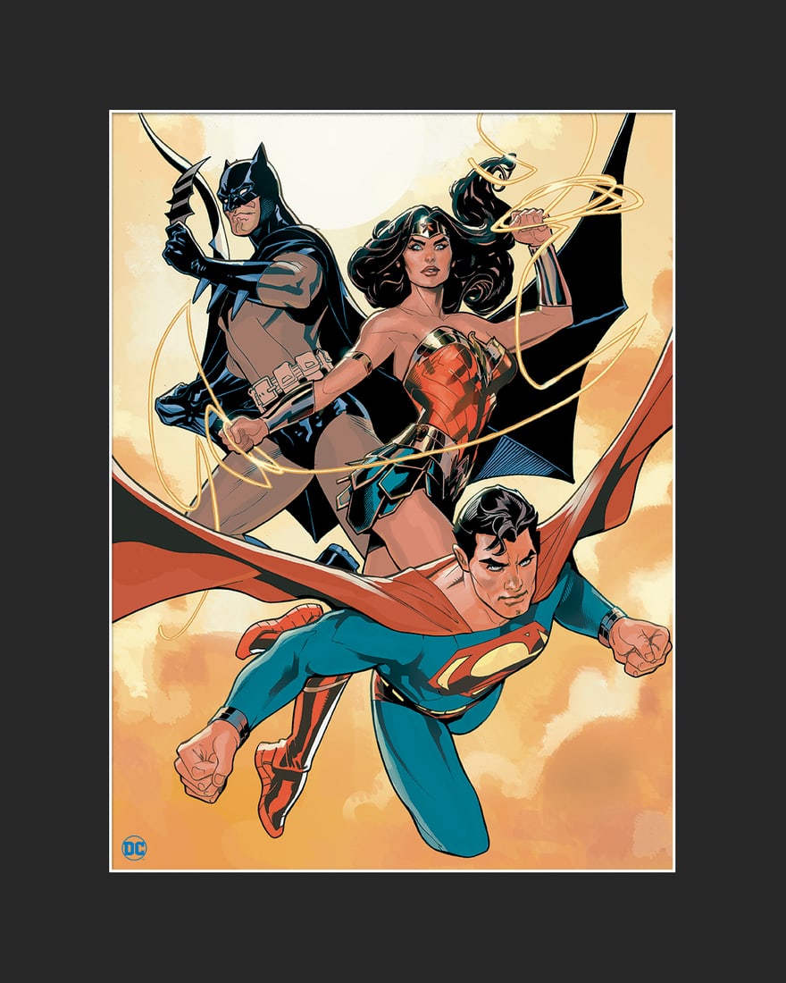 Justice Trio - DC - Fine Art Limited Editon Giclee -Matted 16x20 (1 of 1)