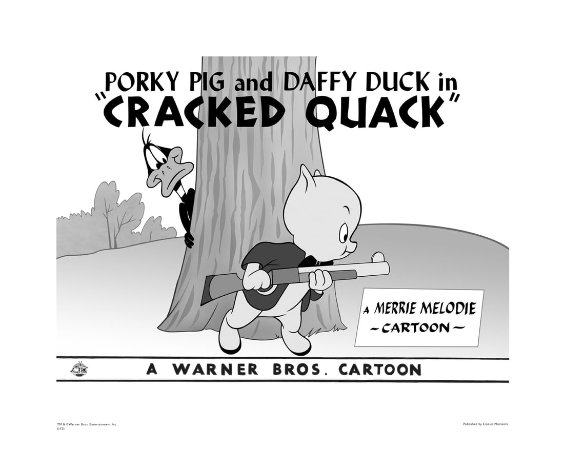 4 Fine Art Giclee Lobby Cards -"Cracked Quack", "A Sheep in the Deep," "Here Today, Gone Tamale,": 4 Fine Art Limited Edition Giclee Lobby Cards. " Cracked Quack " (1952) directed by Friz Freleng, " A Sheep in the Deep " (1962) directed by Chuck Jones, " Here Today and Gone Tamale ,"(1959) directed