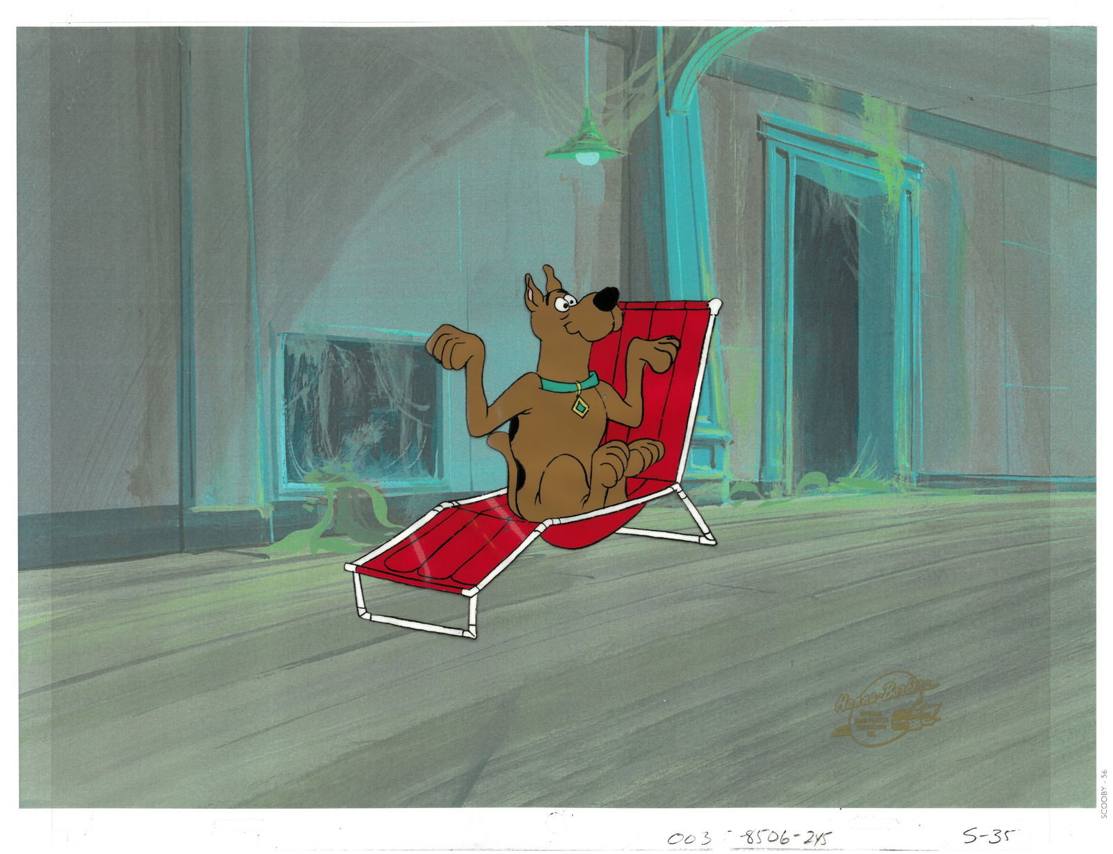 Scooby-Doo -Production Cel- from 13 Ghosts of Scooby-Doo(1985) with Hanna-Barbera Seal. (1 of 1)