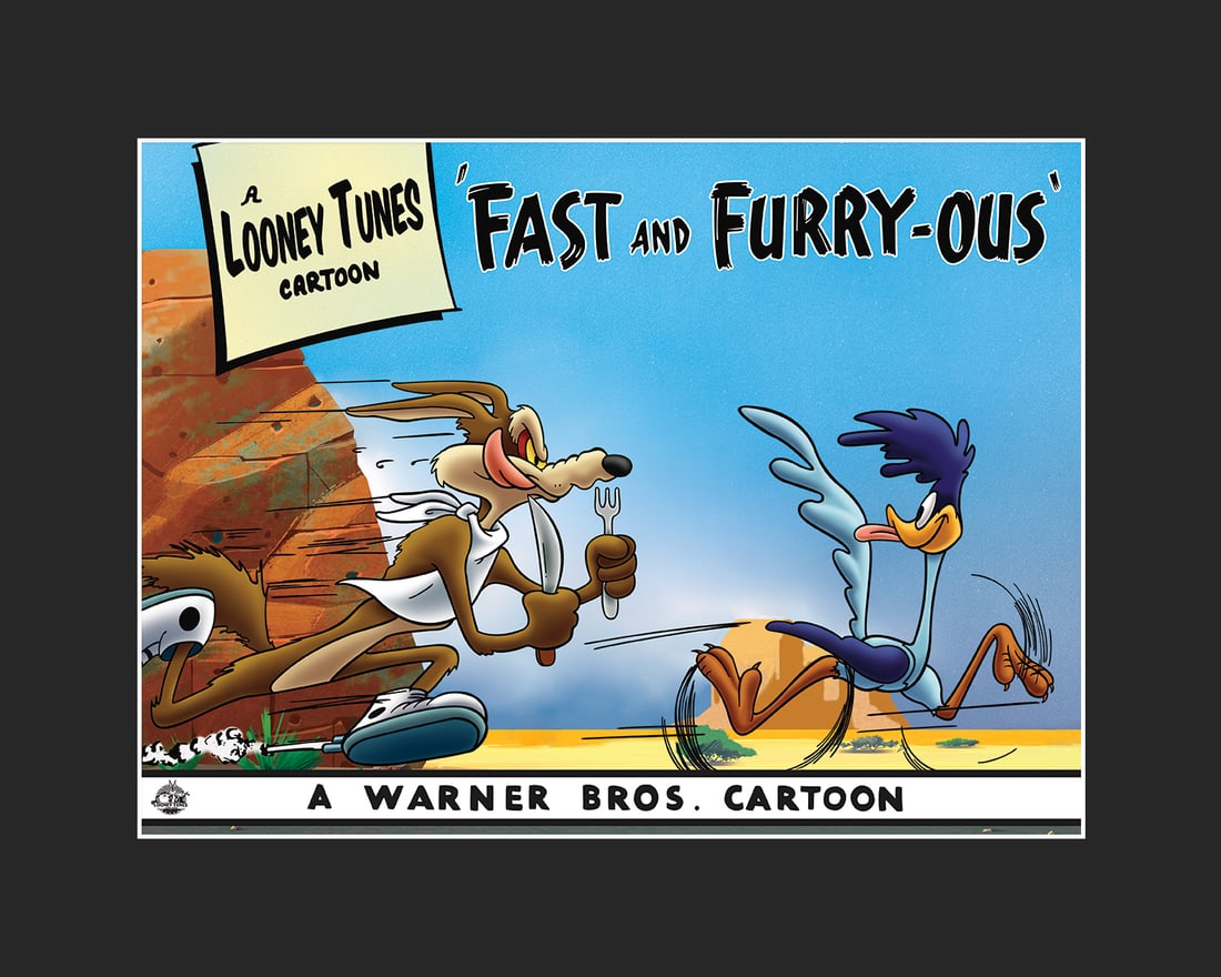 Wb Road Runner / Wile E Coyote Black Light Poster