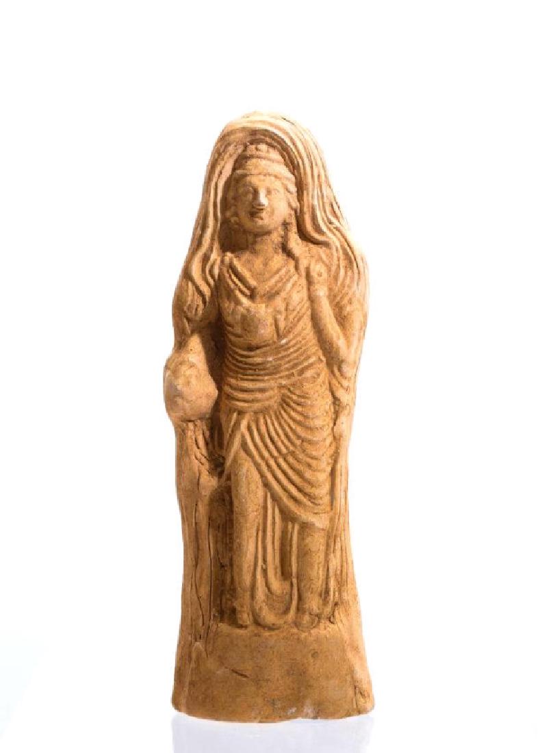 Ancient Roman hollow clay Female Idol (1 of 5)