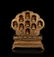 CHINESE GILT BRONZE BUDDHA AND SHRINE SET