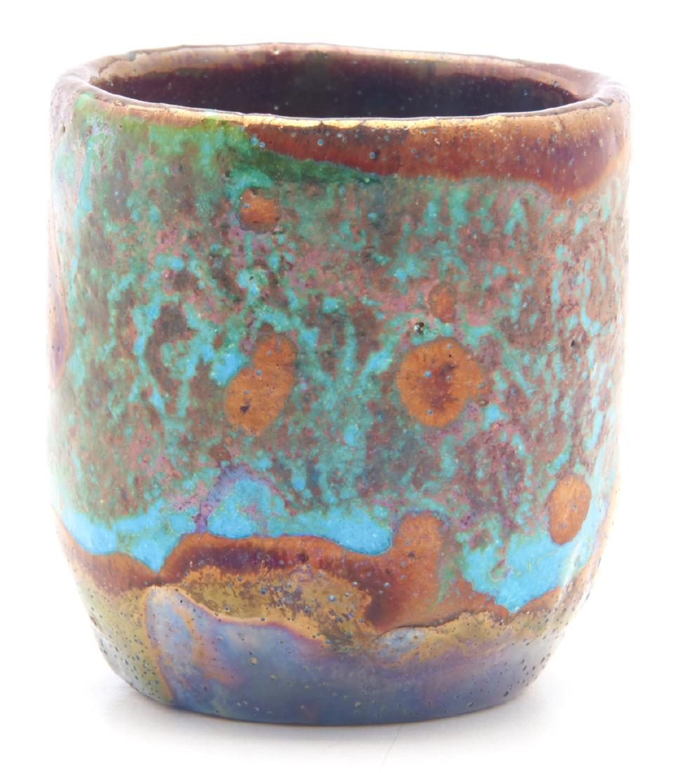 Pewabic Pottery miniature vase (1 of 5)