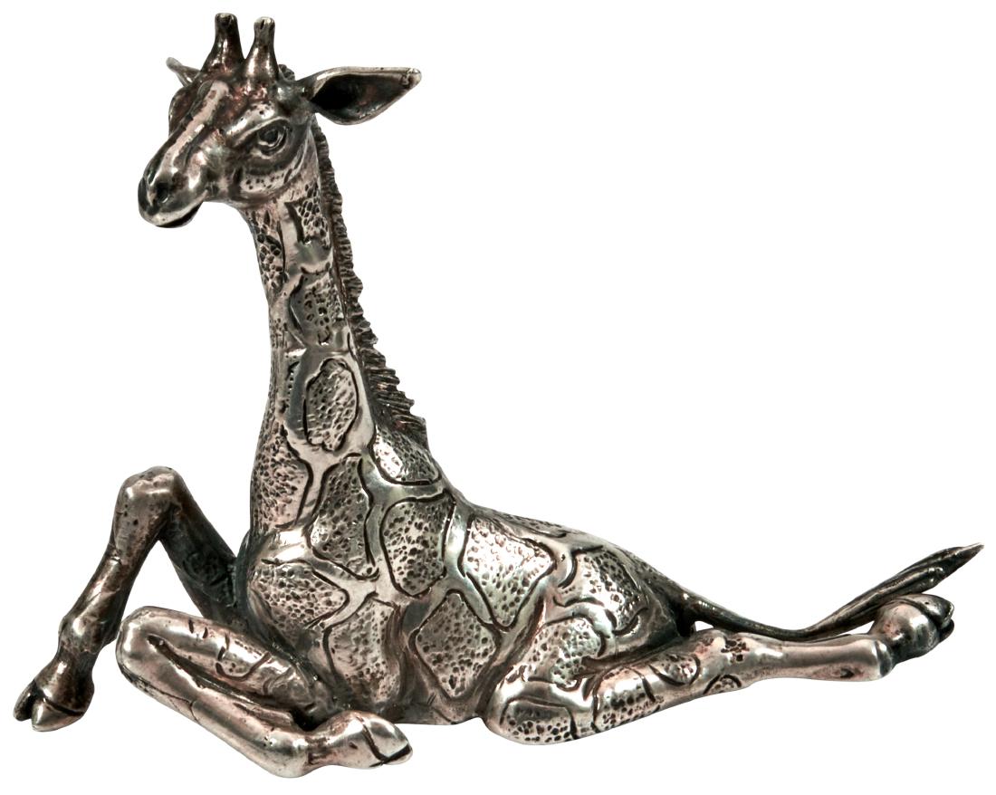 Mario Buccellati Giraffe: Mario BuccellatiGiraffeItalysterling silverimpressed marks3"h x 3.5"l x 1"w