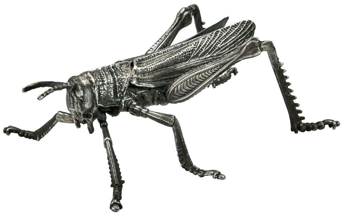 Mario Buccellati Grasshopper: Mario BuccellatiGrasshopperItalysterling silverimpressed marks2"h x 5"l x 3.5"w