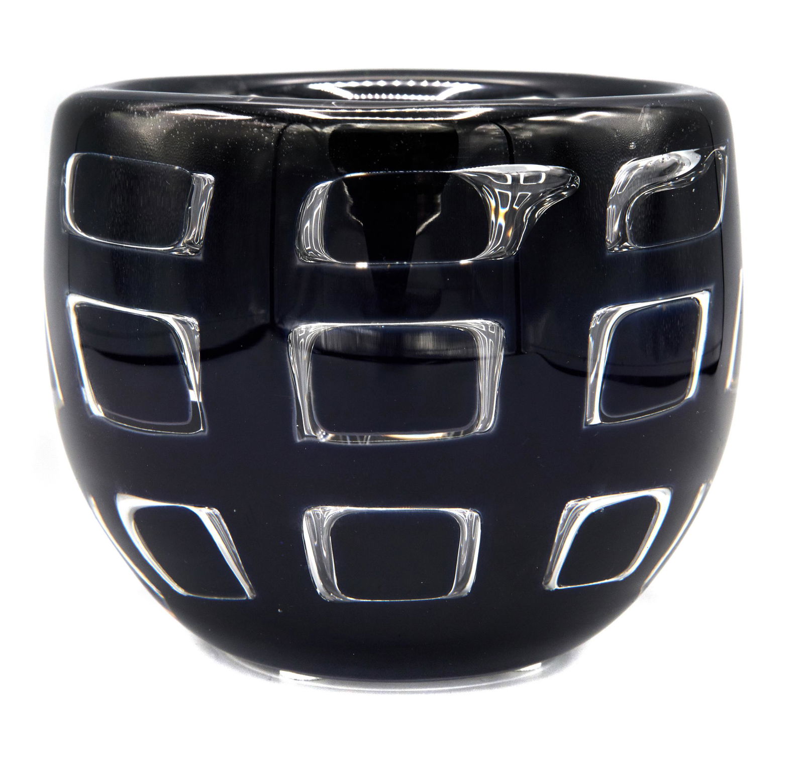 Ingeborg Lundin for Orrefors Ariel vase: Ingeborg Lundin for OrreforsAriel vaseSwedenglassincised marks4.5"h x 5.25"dia