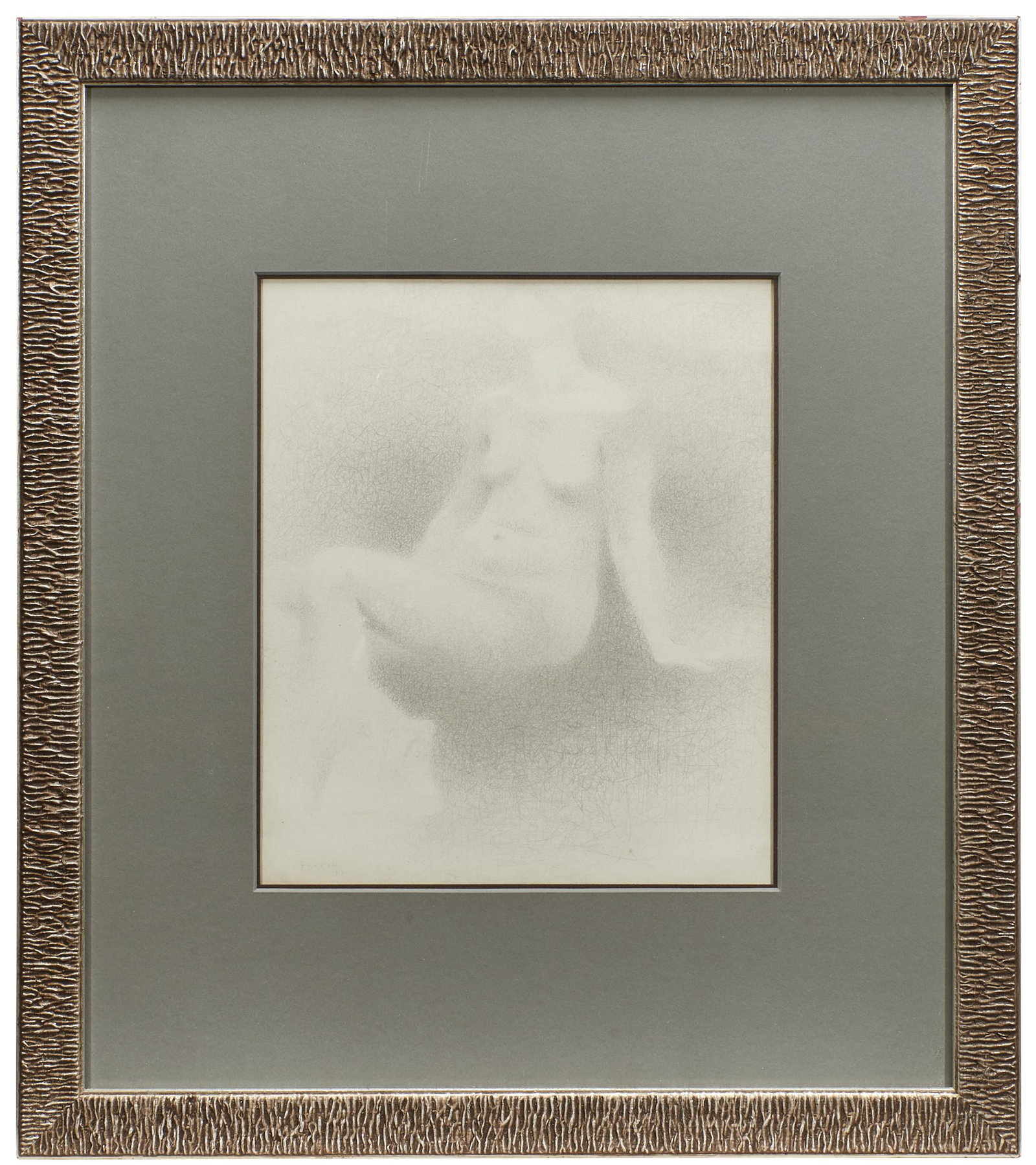 Earl Stroh (American, 1924-2005) Nude, 1957: Earl Stroh (American, 1924-2005) Nude, 1957 pencil on paper signed, dated 10"h x 8.5"w overall: 18.5"h x 16.5"w