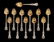 Gorham sterling silver flatware, sixteen piece place - 12