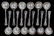 Gorham sterling silver flatware, sixteen piece place - 15