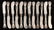 Gorham sterling silver flatware, sixteen piece place - 4
