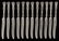 Gorham sterling silver flatware, sixteen piece place - 7