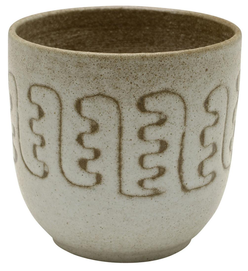 Edwin and Mary Scheier vase: Edwin and Mary ScheiervaseManchester, NHincised and glazed ceramicincised initials3.5"h x 3.5"w