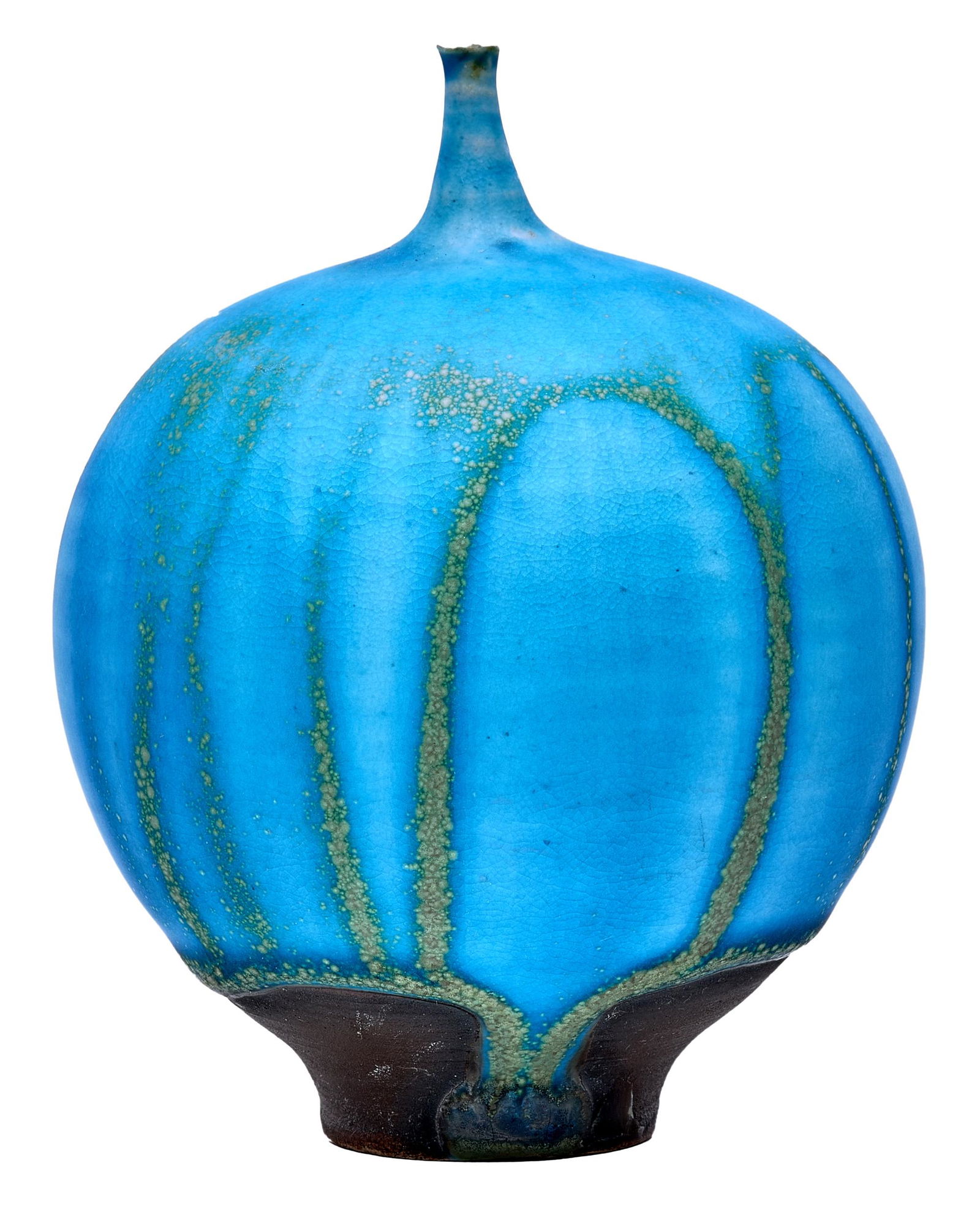 Rose Cabat Feelie vase: Rose CabatFeelie vaseTucson, AZglazed ceramicsigned 3.75"h x 2.75"dia