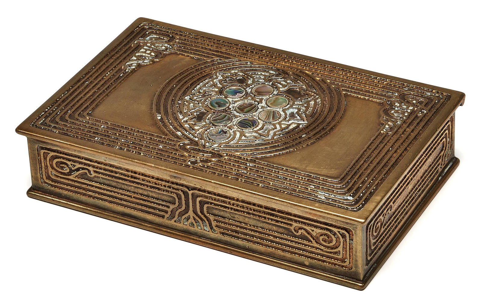 Tiffany Studios box: Tiffany Studios Abalone box New York, NY