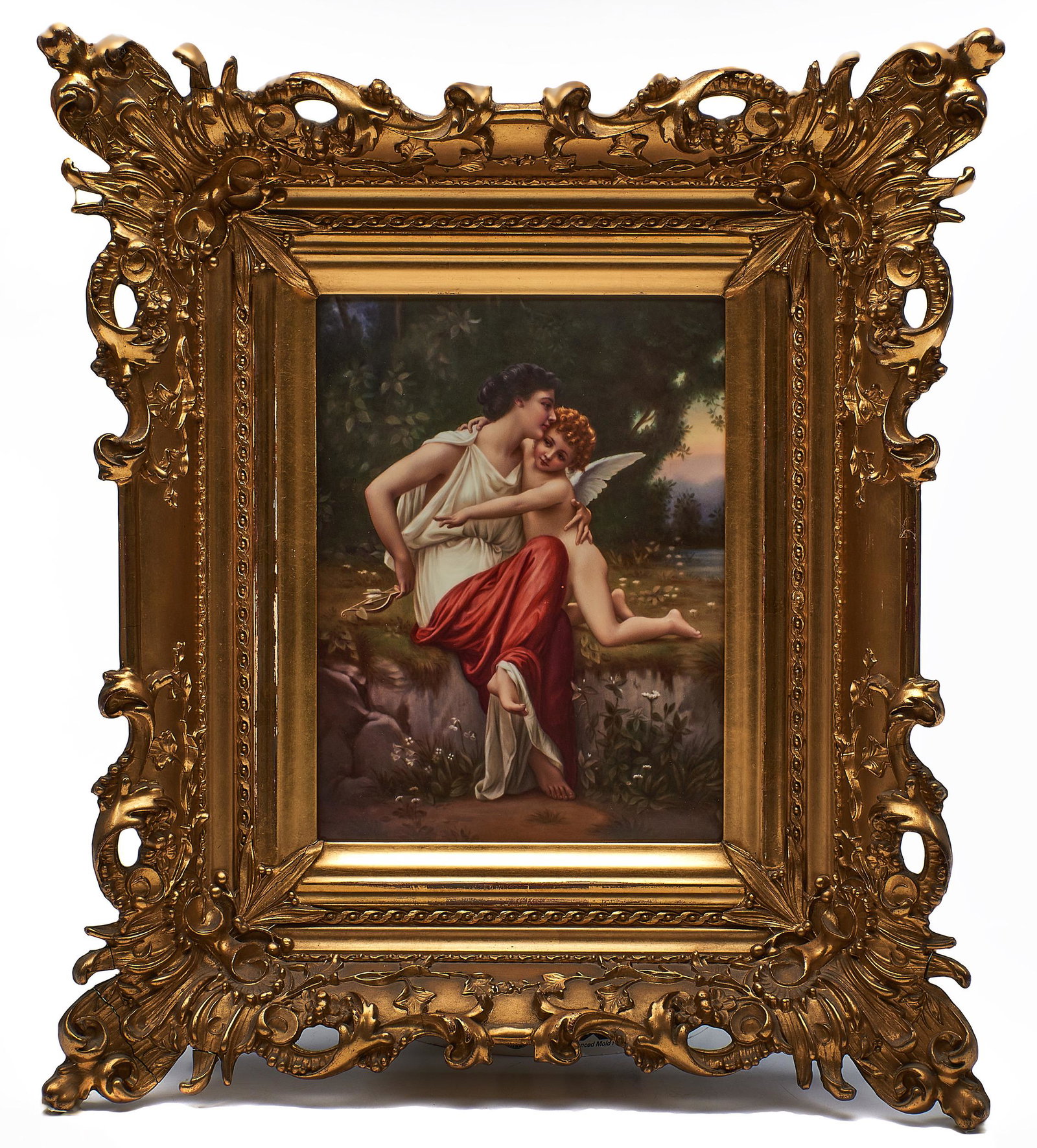 KPM portrait plaque: KPM portrait plaque Berlin, Germany painted porcelain signed 18.5"h x 16"w
