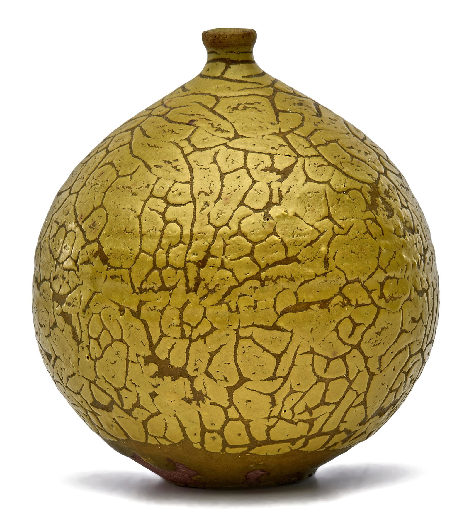 Doyle Lane vase: Doyle Lane vase Los Angeles, CA glazed ceramic incised mark 2.75"h x 2.5"dia