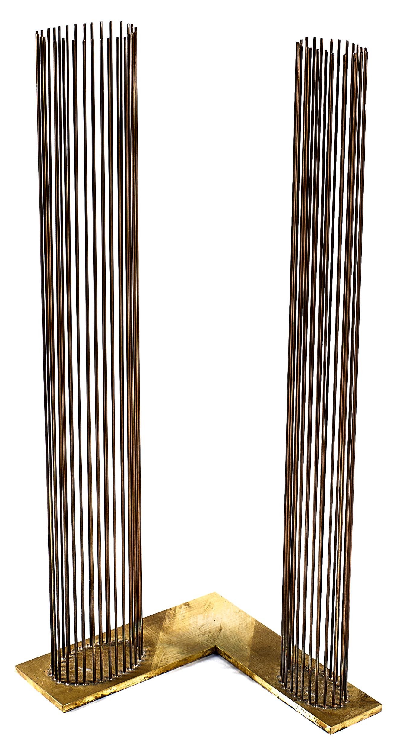Val Bertoia Sounding Sculpture B-2086: Val BertoiaSounding Sculpture, B-2086Bally, PAbrass, beryllium coppernumbered28.5"h x 12"d x 16.5"w