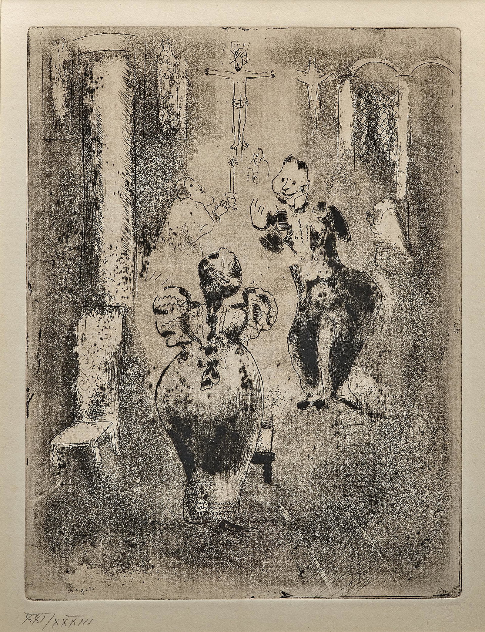 Marc Chagall etching (1 of 4)