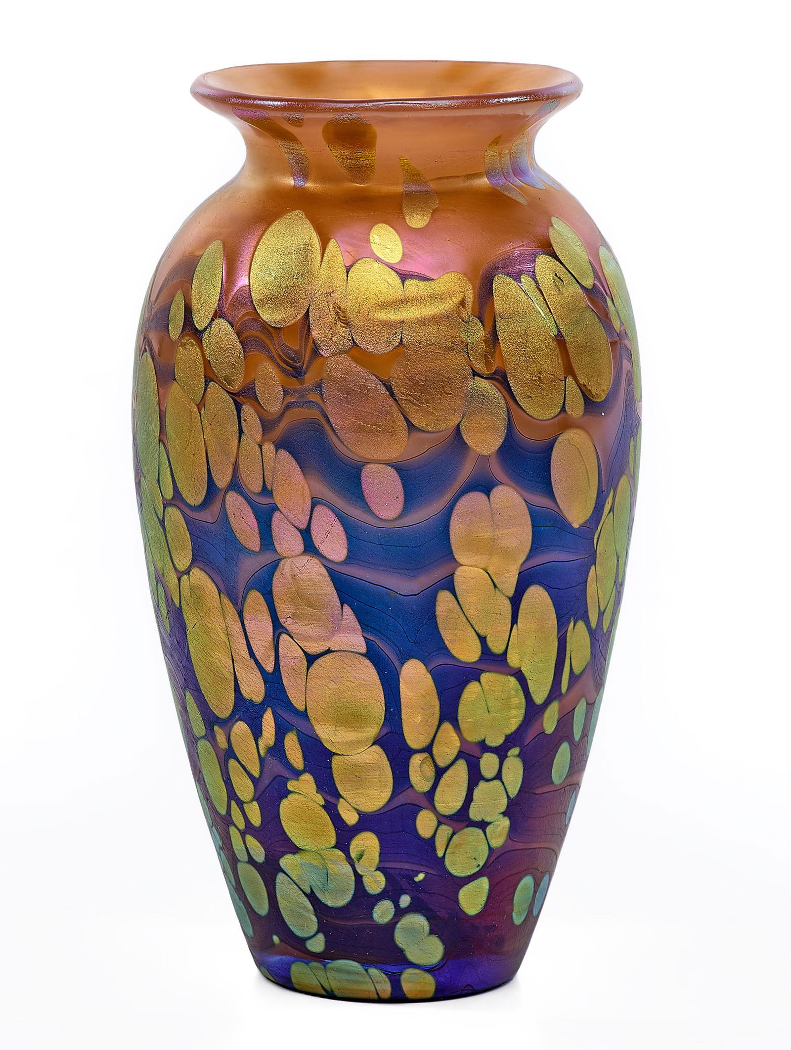 Loetz vase: LoetzNeurot Cytisus vaseAustriaglassunmarked5.25"h x 3"dia