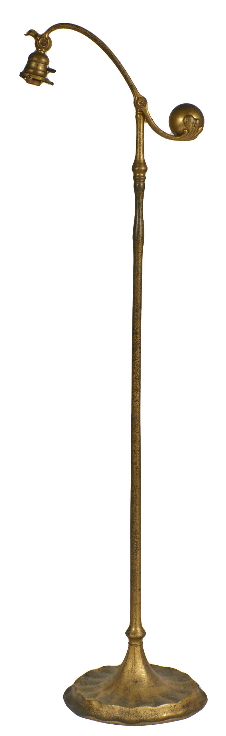 Tiffany Studios floor lamp: Tiffany Studios floor lamp New York, NY bronze impressed mark 55.5"h x 12"w
