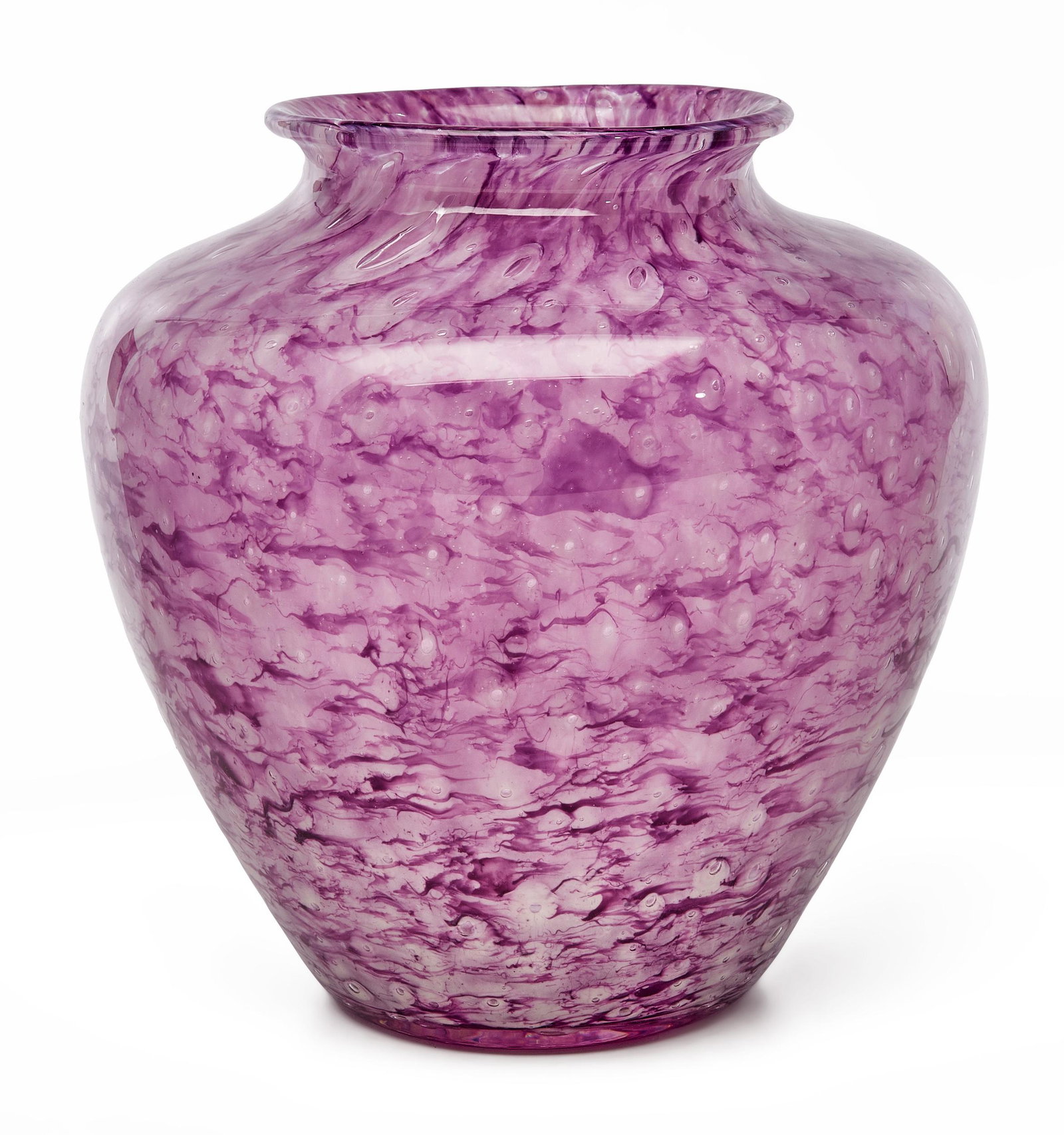 Steuben vase: SteubenCluthra vaseCorning, NYglasssigned8"h x 7.5"dia