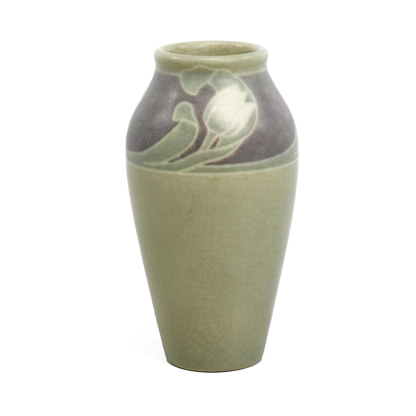 Rookwood Pottery vase with vintage box: Rookwood Pottery by Sara Sax vase with vintage boxCincinnatiglazed ceramicsigned, numbered, dated 19077"h x 3.75"dia