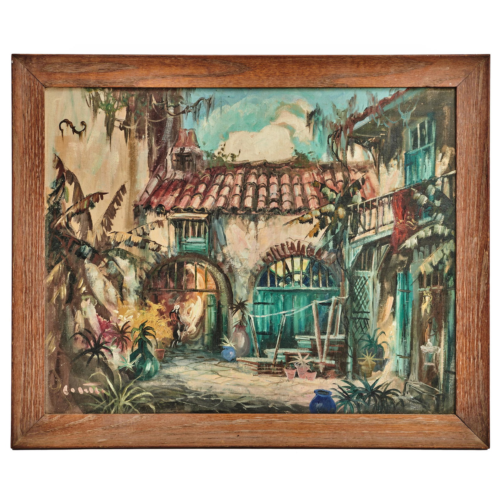 Colette Pope Heldner painting: Colette Pope Heldner paintingNew Orleansoil on boardsigned15.5"h x 19.5"woverall: 18.5"h x 22.5"w