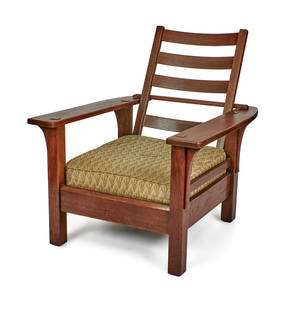 L & J G Stickley morris chair: L &amp; J G Stickley Morris